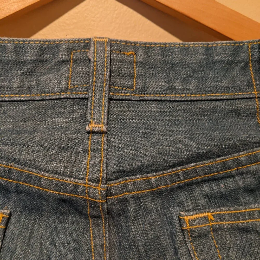 Civilianaire Gold Japanese Selvedge Denim Slim Jeans Size 32 Blue Dark Wash - Picture 13 of 14